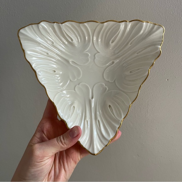 Lenox Other - Lenox China Triad Dish Hand Decorated with 24K Gold